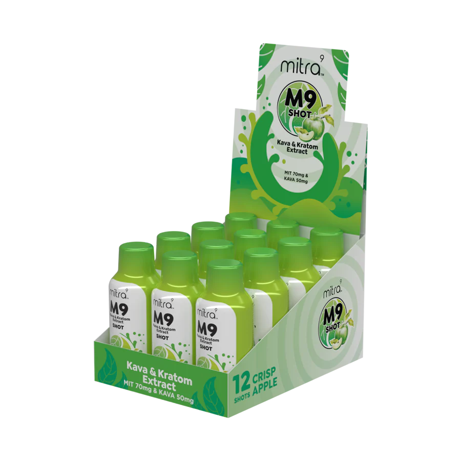 Mitra-9 Kratom & Kava Shot 2oz I Display Box of 12