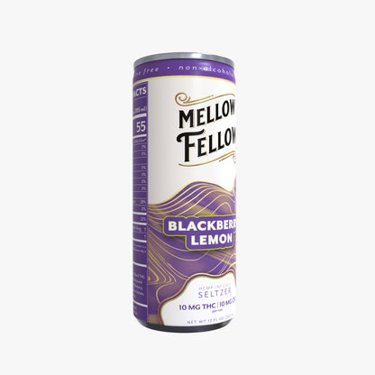 Mellow Fellow Delta 9 THC + CBD Seltzer Beverage 20MG - 24 Packs MASTER CASE
