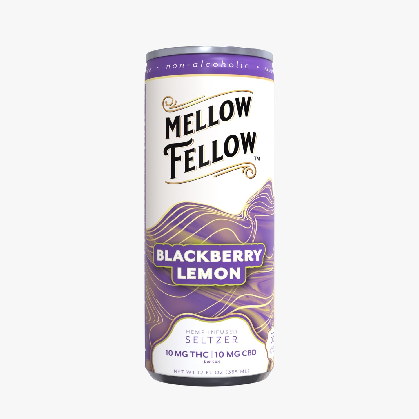 Mellow Fellow Delta 9 THC + CBD Seltzer Beverage 20MG - 24 Packs MASTER CASE