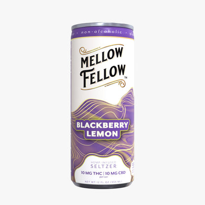Mellow Fellow Delta 9 THC + CBD Seltzer Beverage 20MG - 24 Packs MASTER CASE