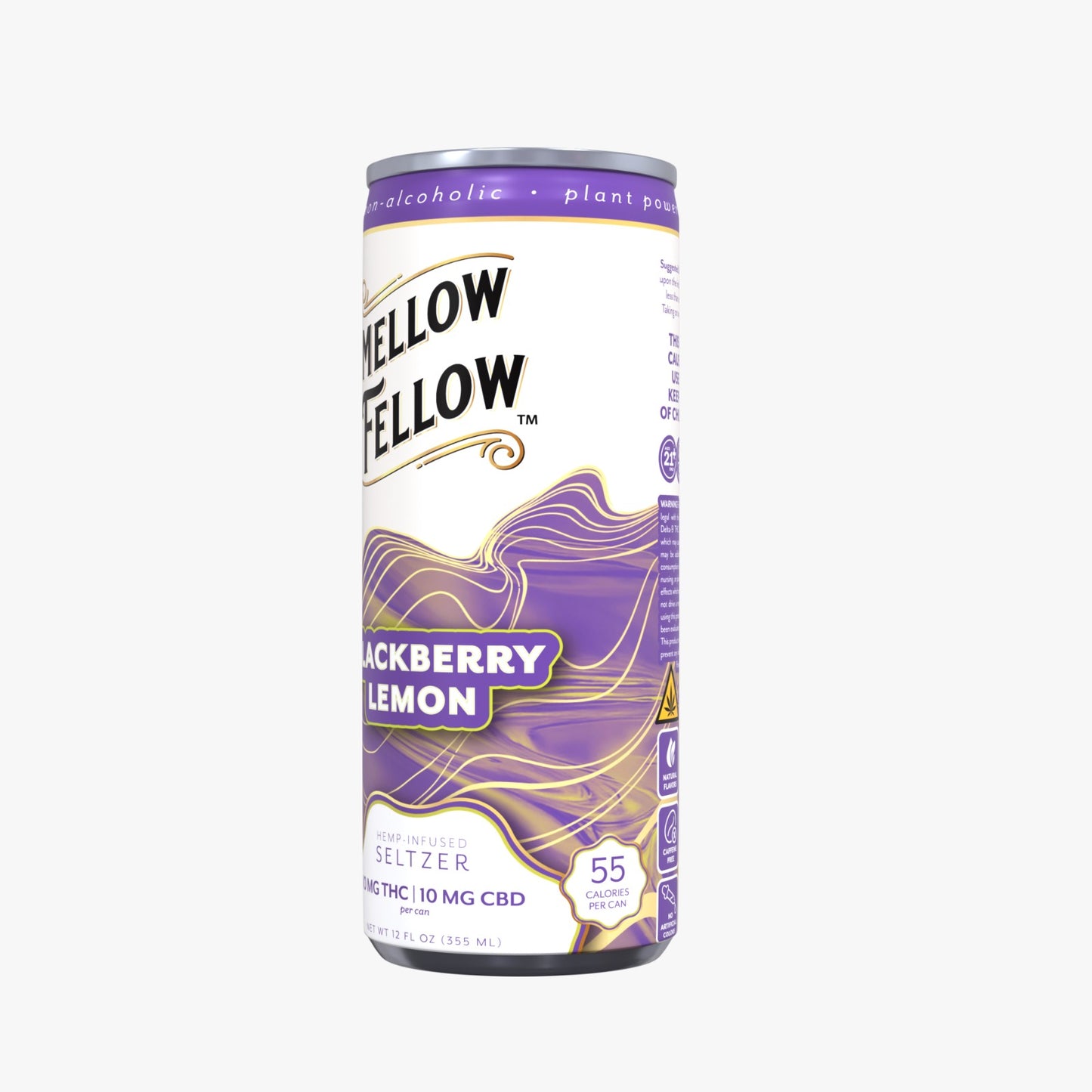 Mellow Fellow Delta 9 THC + CBD Seltzer Beverage 20MG - 24 Packs MASTER CASE
