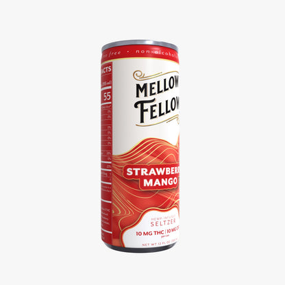 Mellow Fellow Delta 9 THC + CBD Seltzer Beverage 20MG - 24 Packs MASTER CASE