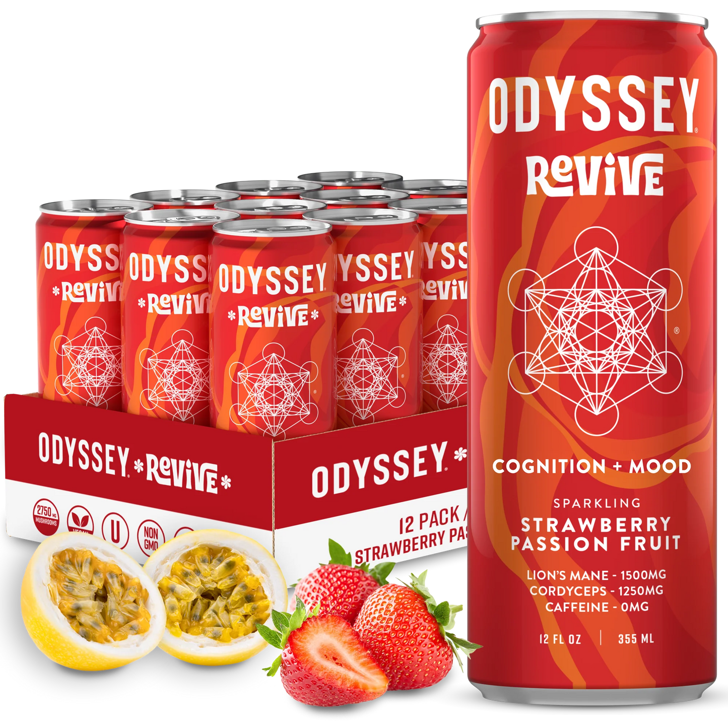 Odyssey Sparkling Energy Drinks