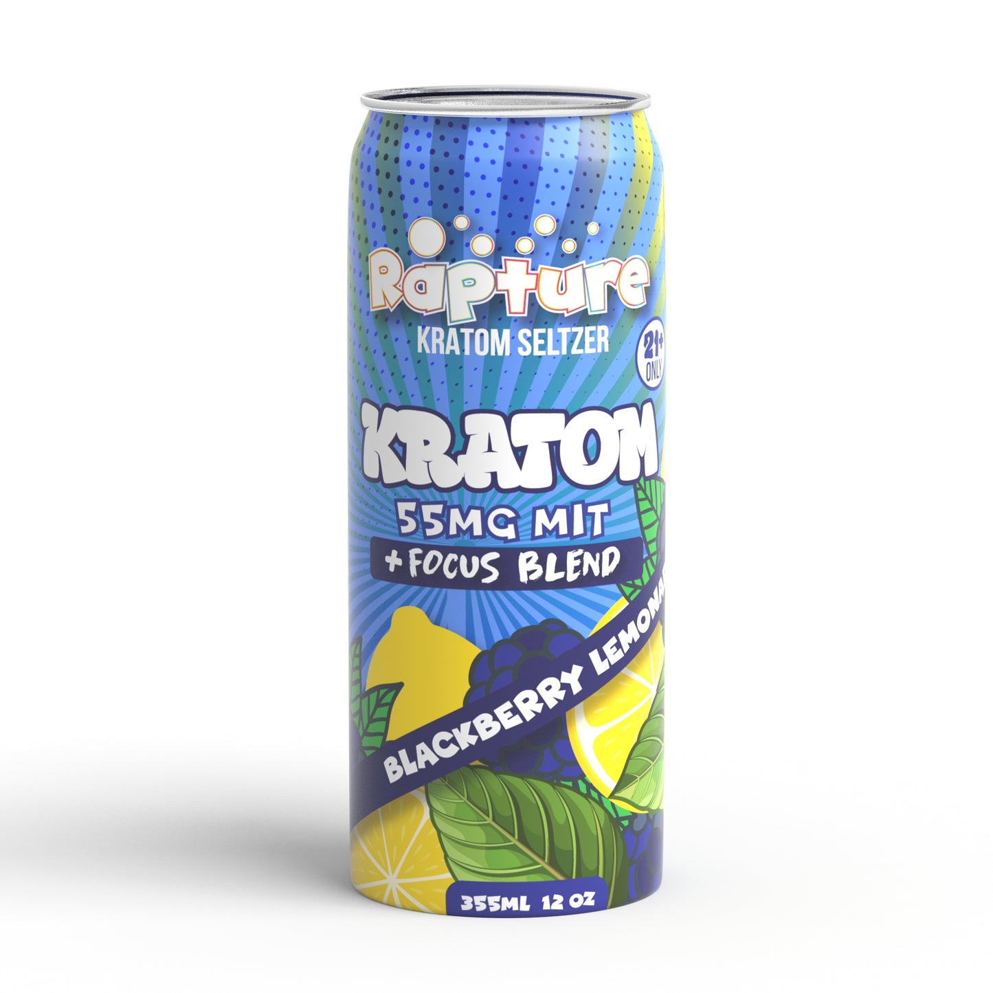 Rapture 55 MIT Kratom Seltzer I 12 Cans