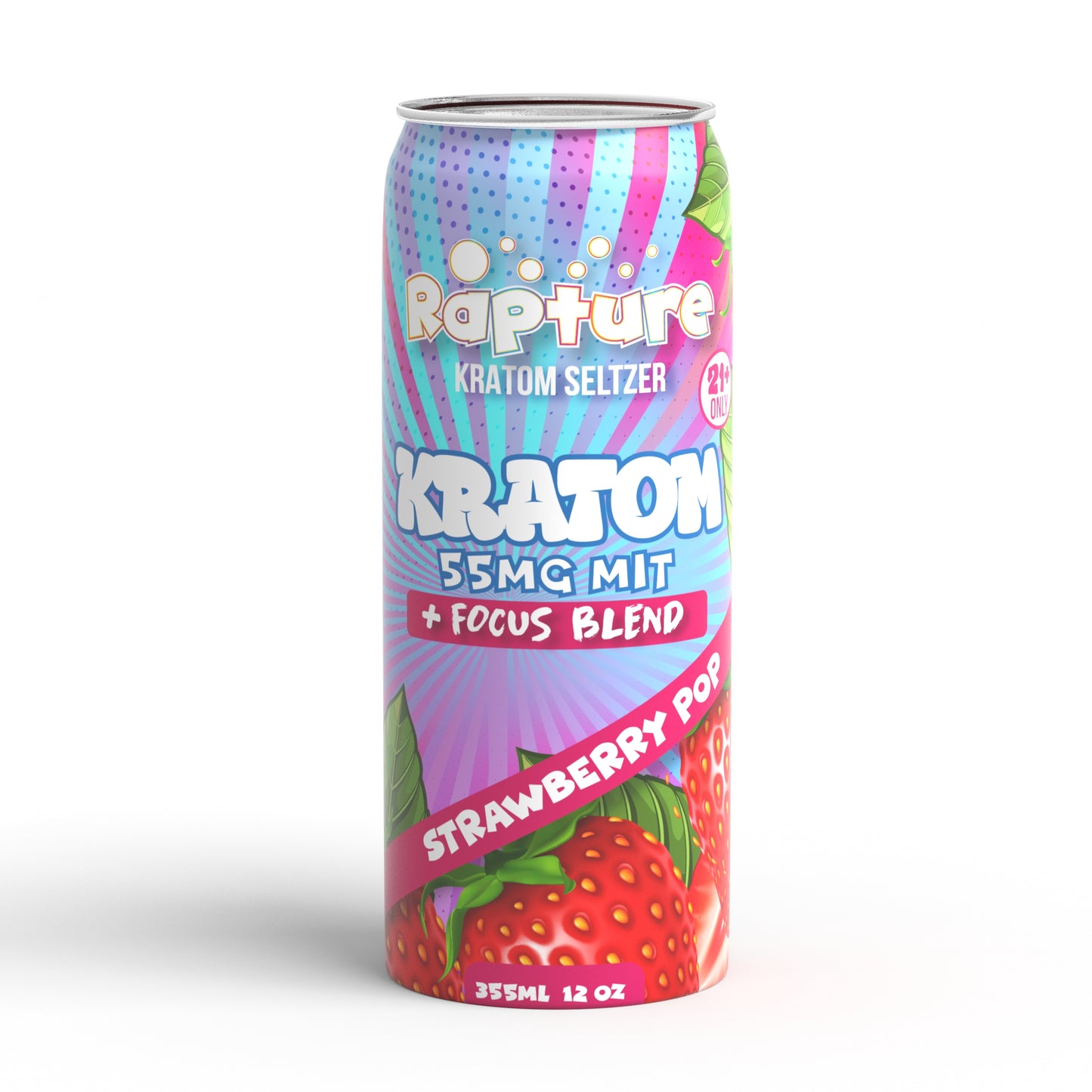 Rapture 55 MIT Kratom Seltzer I 12 Cans