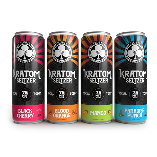 Club 13 - Kratom Seltzer 75 MIT Flavored Drinks I 24 pack