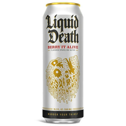 Liquid Death Sparkling Water Can 16.9oz I 24 cans