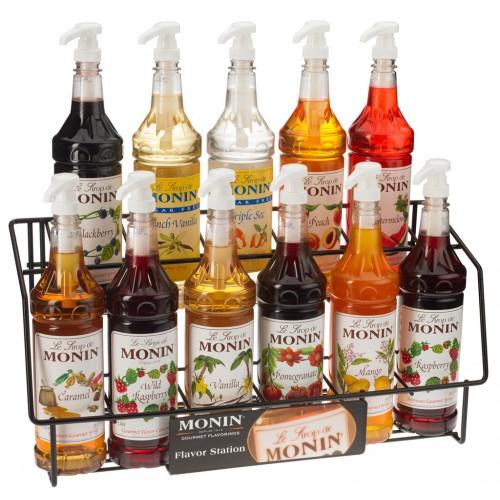 Monin 2 Tier Syrup Rack - 11 Bottles