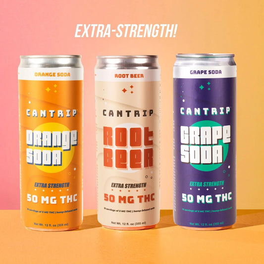 Cantrip 50mg THC Seltzers/Sodas 12oz I 24-pack