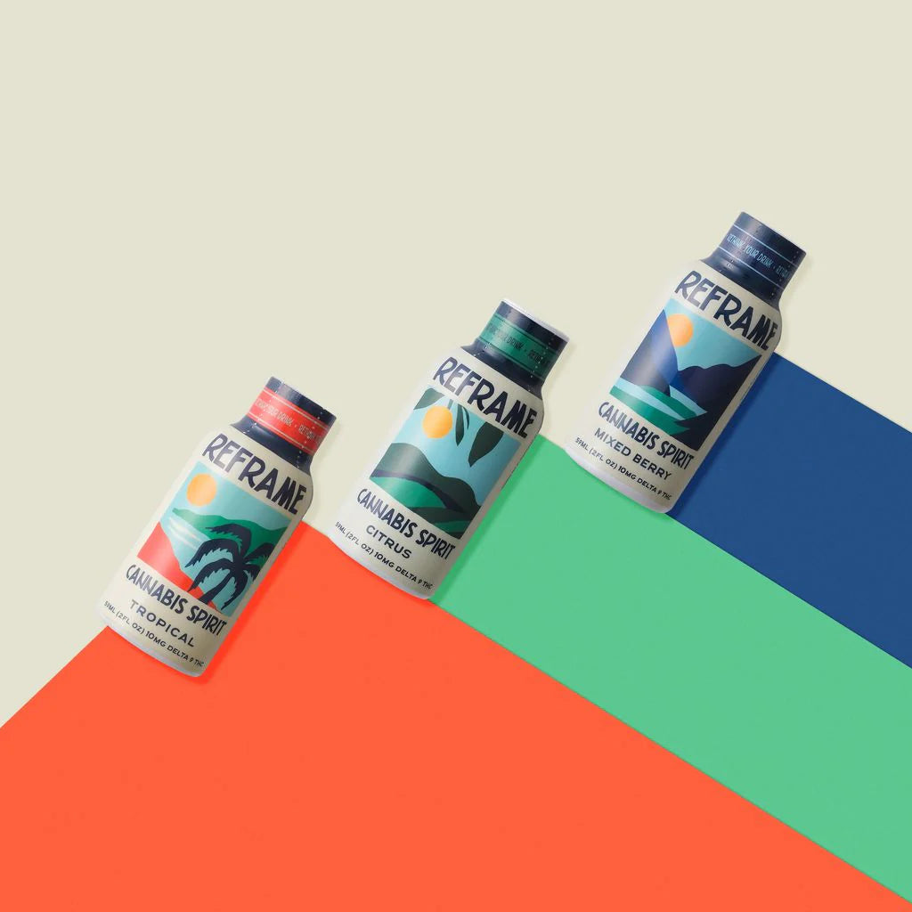 Buy Wholesale 'REFRAME' Cannabis Spirit 10MG Mini Shots Online